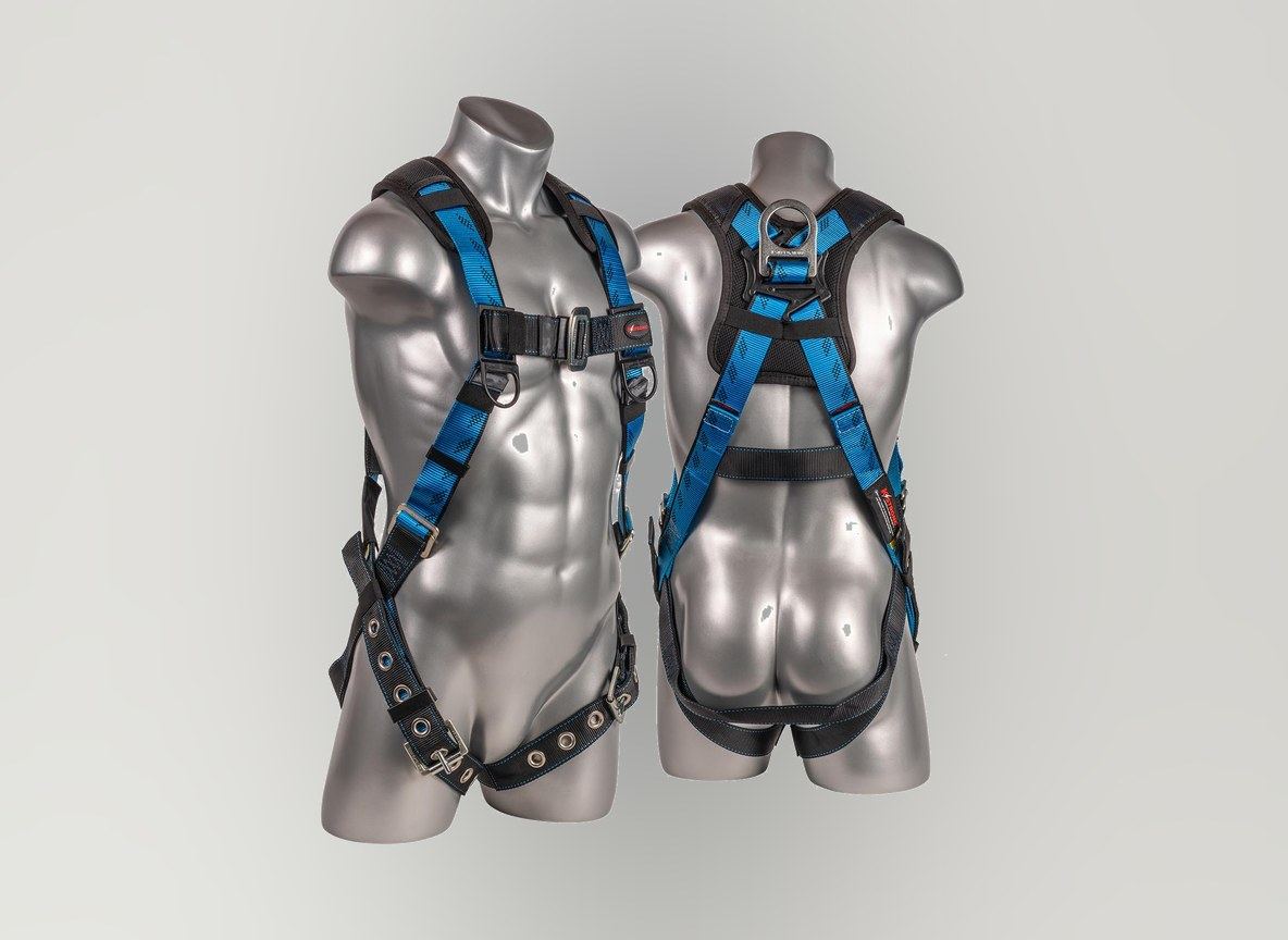 KStrong full body harness seen from the front and the back