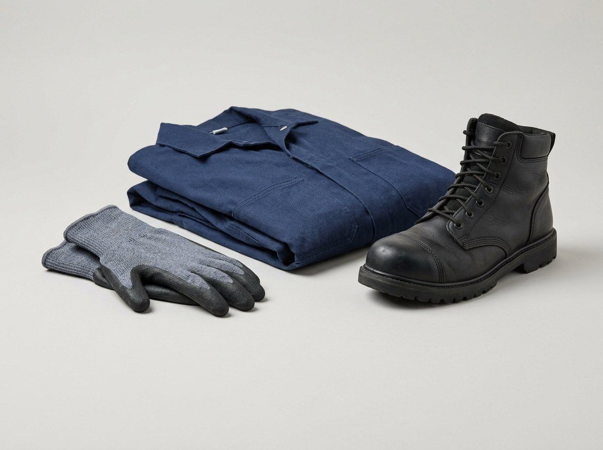 Work gloves and protective clothing