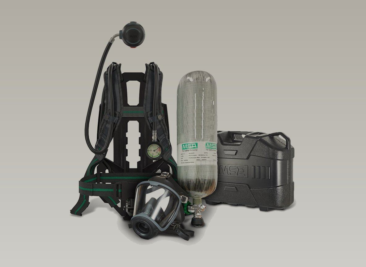 MSA M1 self contained breathing apparatus with cylinder and mask